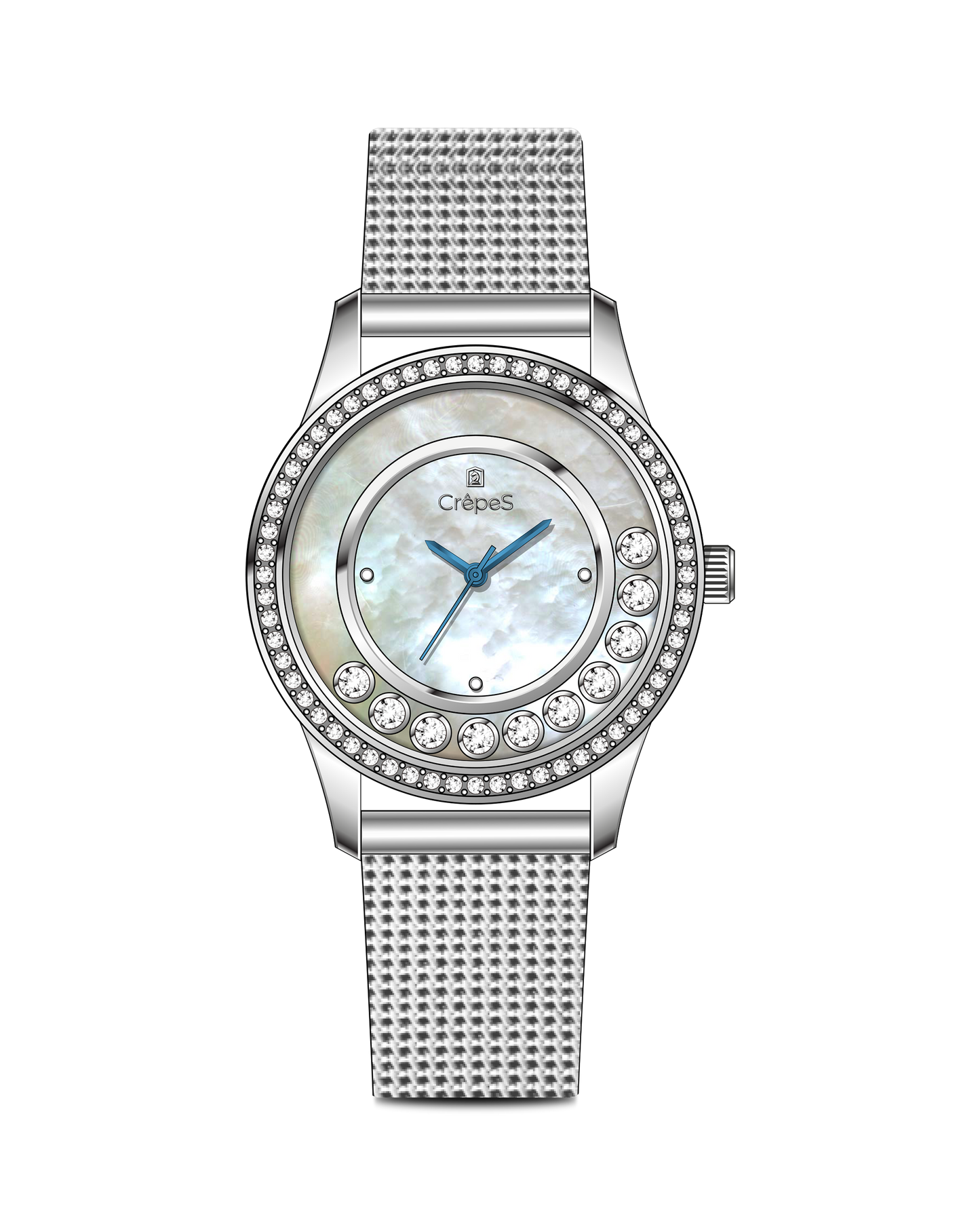 STARLIT STAINLESS STEEL STRAP WATCH WITH JAPANESE MOVEMENT | WOMEN