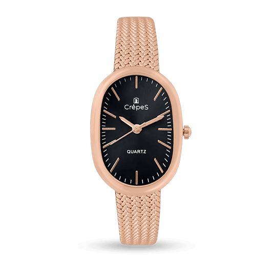 OVAL STAINLESS STEEL WATCH WITH JAPANESE MOVEMENT | WOMEN