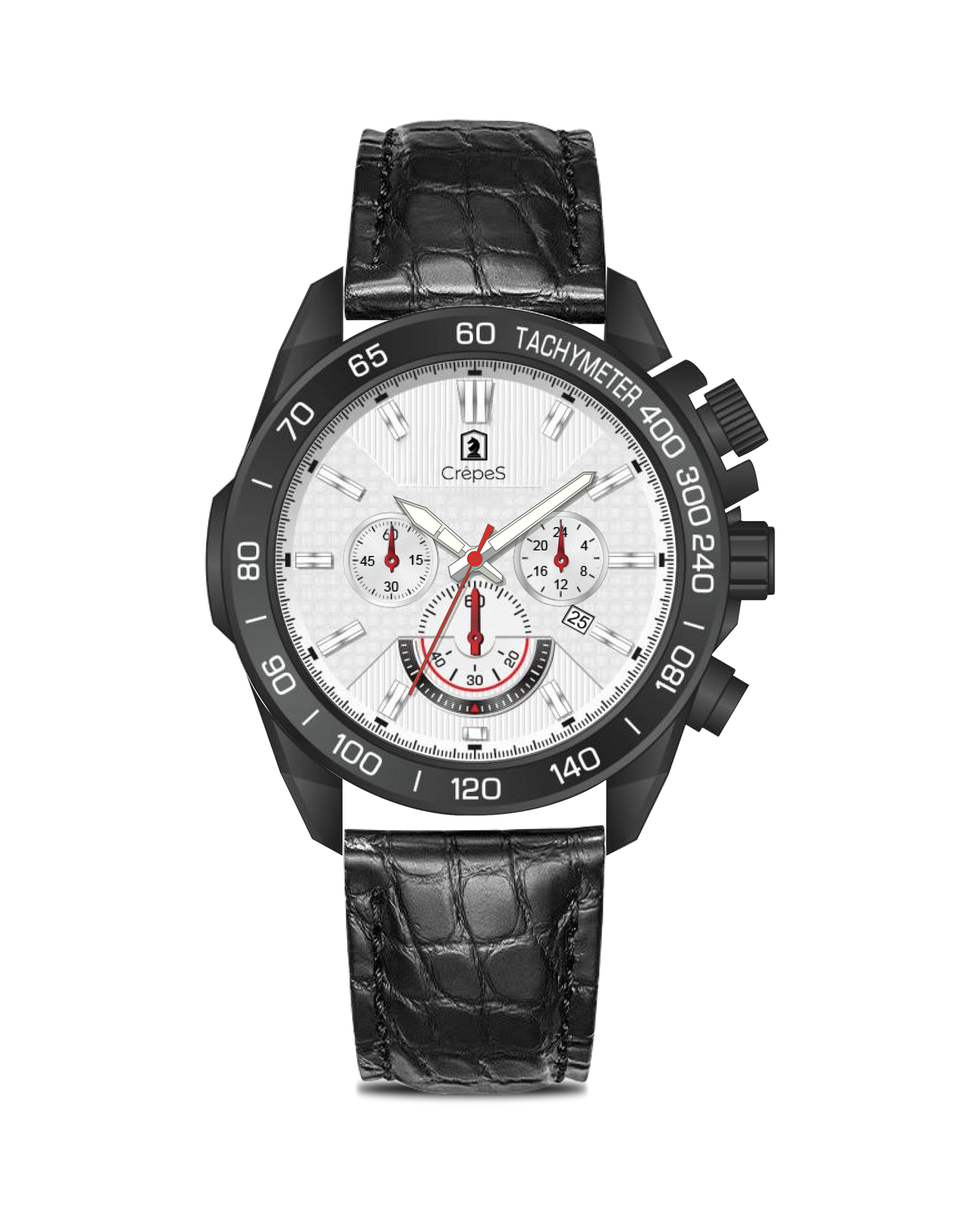 BOLT LEATHER STRAP - CHRONOGRAPH WATCH WITH JAPANESE MOVEMENT | MEN (Copy)