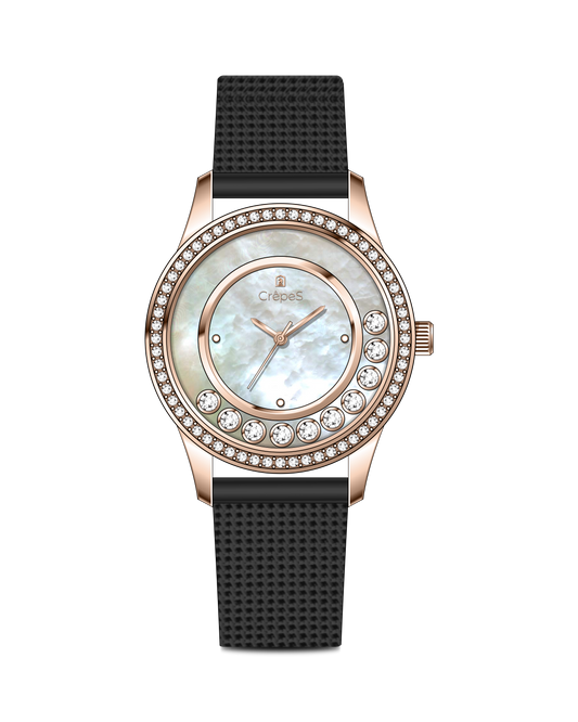 STARLIT STAINLESS STEEL STRAP WATCH WITH JAPANESE MOVEMENT | WOMEN