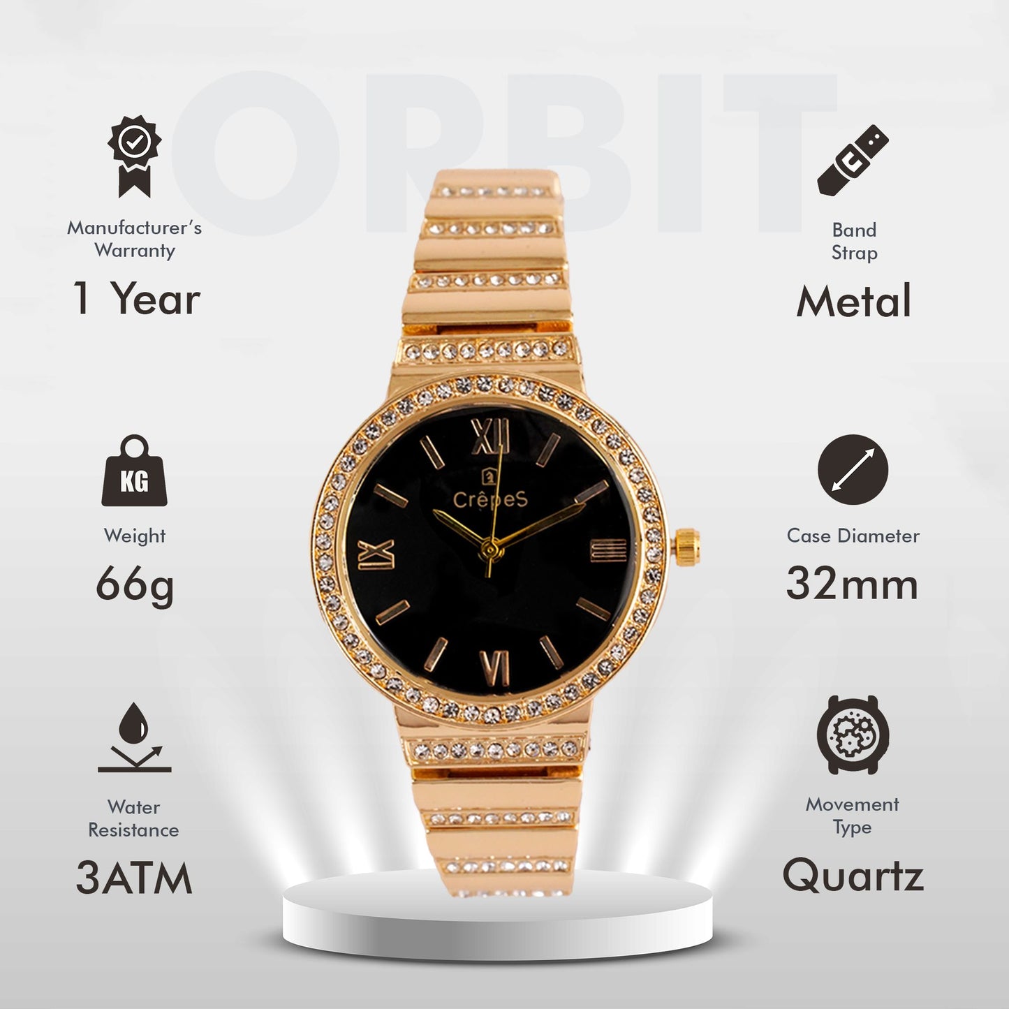 ORBIT STONE GOLD | WOMEN
