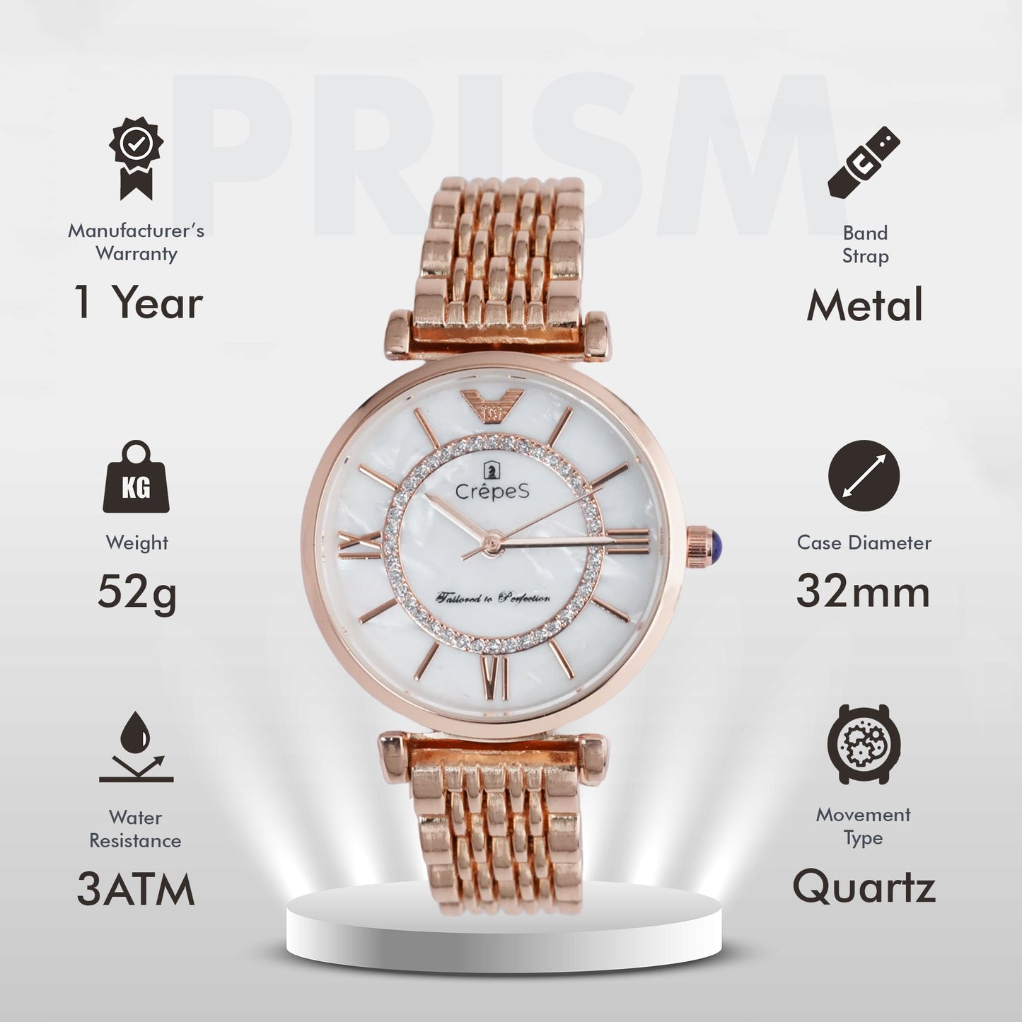 PRISM ROSE GOLD MOP | WOMEN