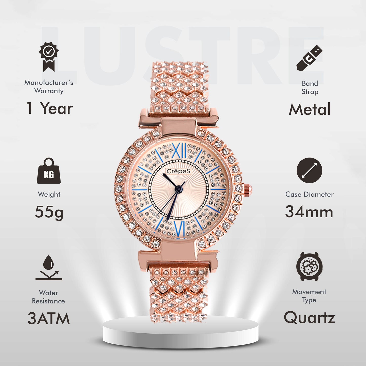 LUSTRE STONE ROSE GOLD | WOMEN