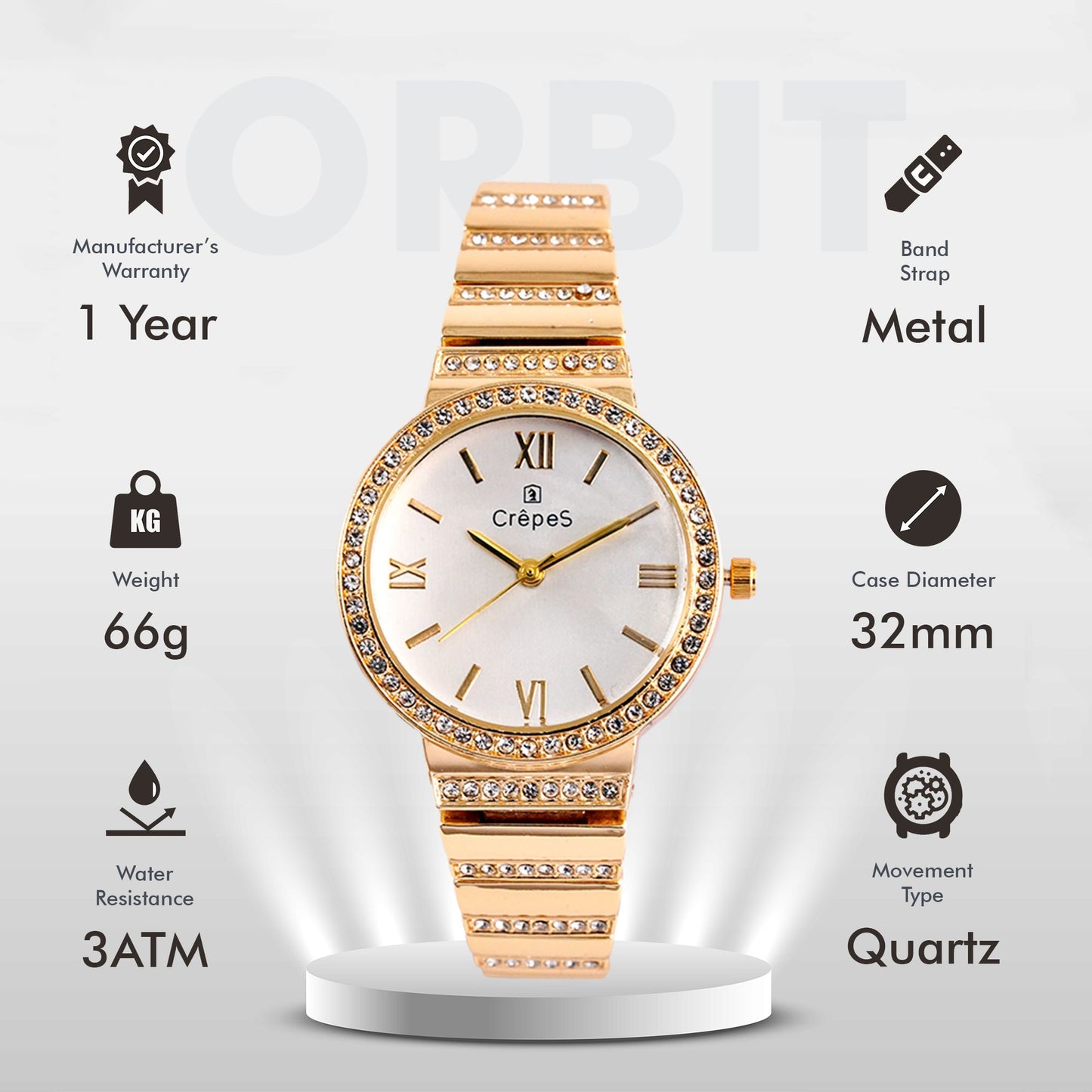 ORBIT STONE GOLD | WOMEN