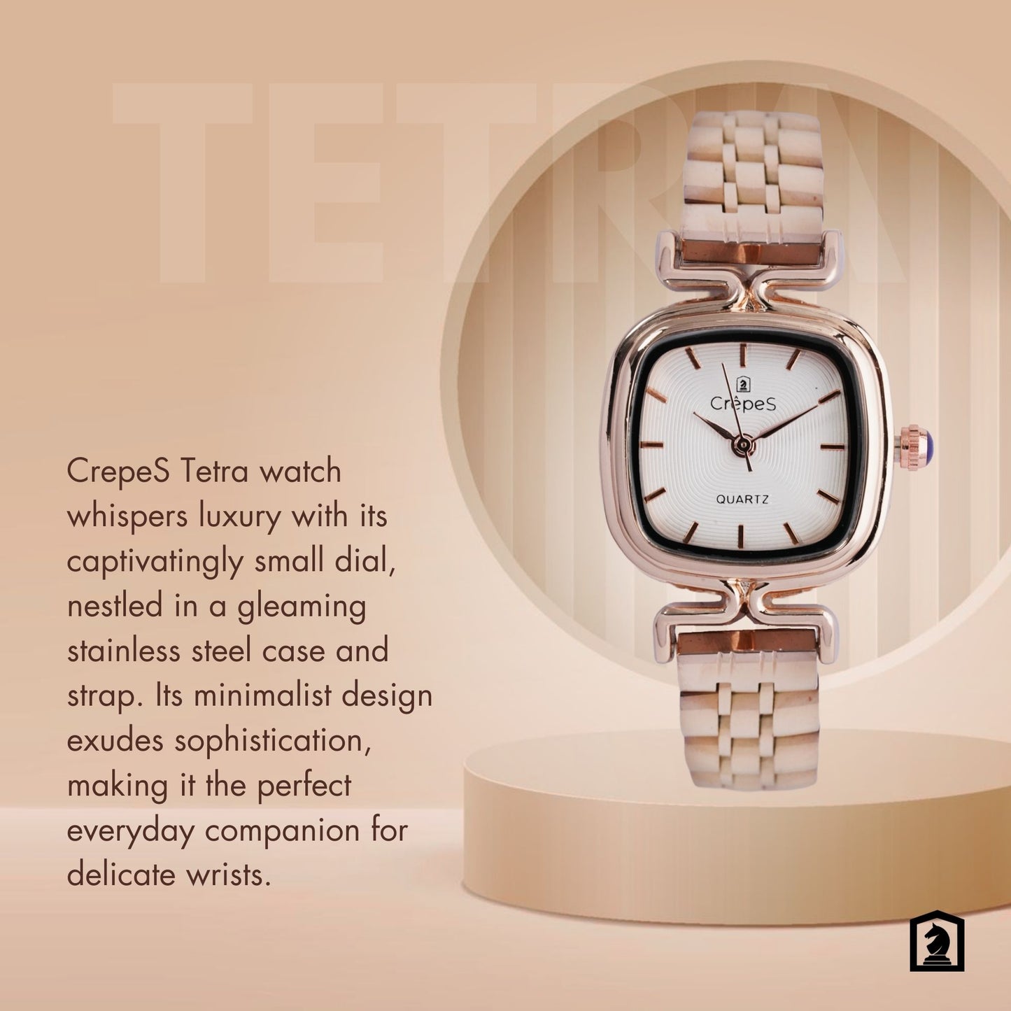 TETRA ROSE GOLD STAINLESS STEEL | WOMEN