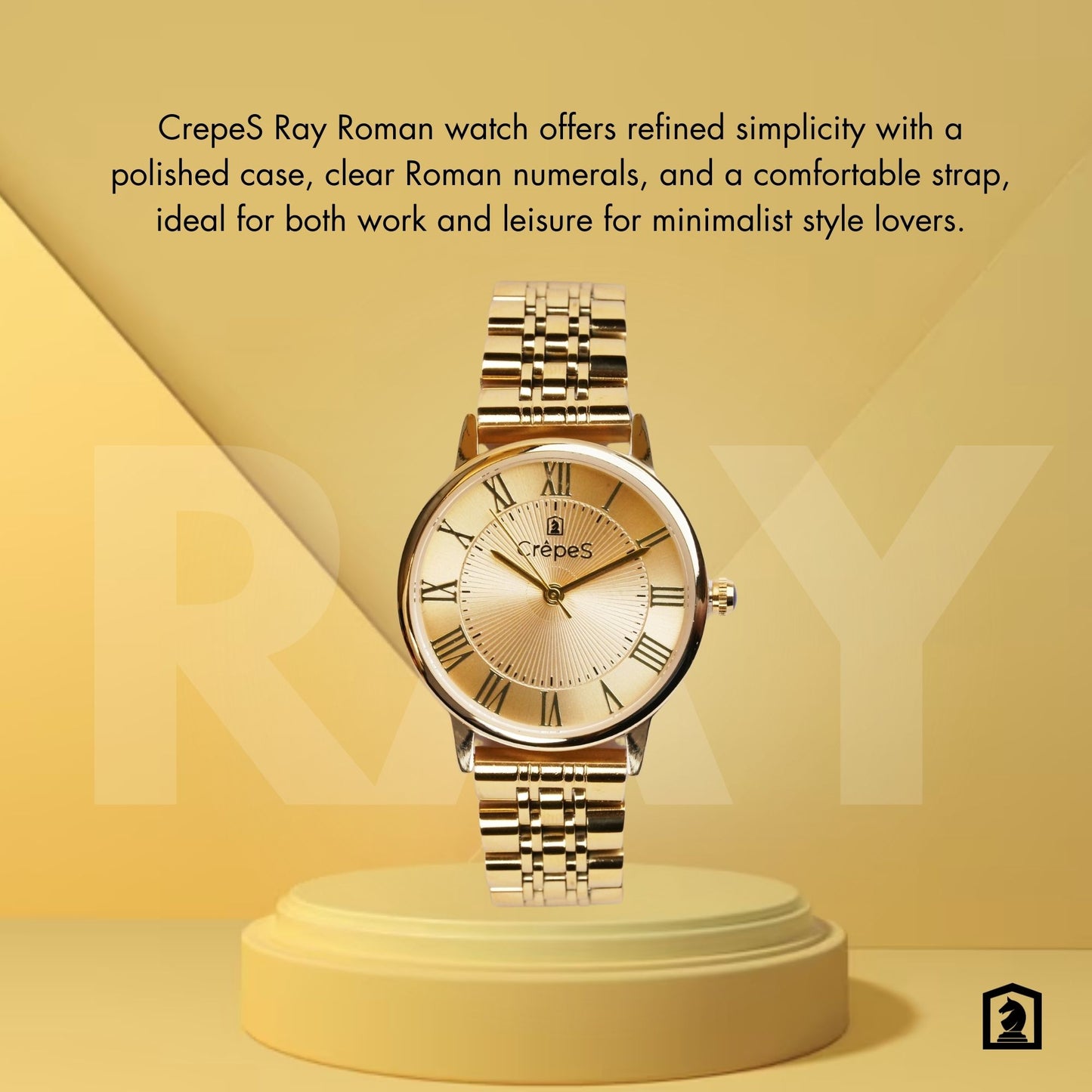 RAY ROMAN GOLD STAINLESS STEEL | WOMEN