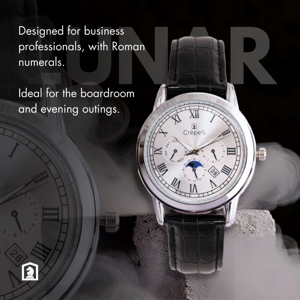 LUNAR SILVER-WHITE BK LEATHER | MEN