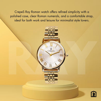 RAY ROMAN GOLD STAINLESS STEEL | WOMEN