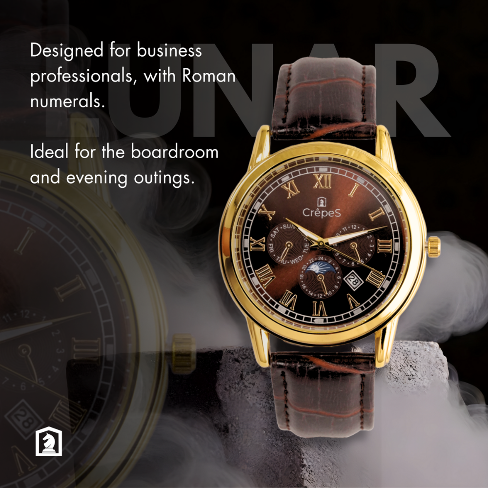 LUNAR GOLD-BROWN BR LEATHER | MEN