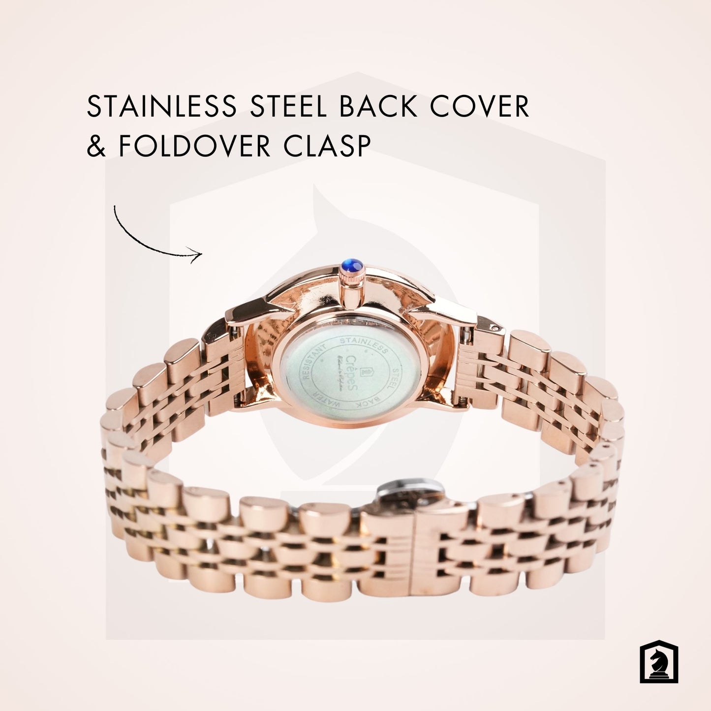 RAY ROMAN ROSE GOLD STAINLESS STEEL | WOMEN