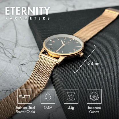 ETERNITY SHEFFAR MESH STRAP WITH JAPANESE MOVEMENT | WOMEN