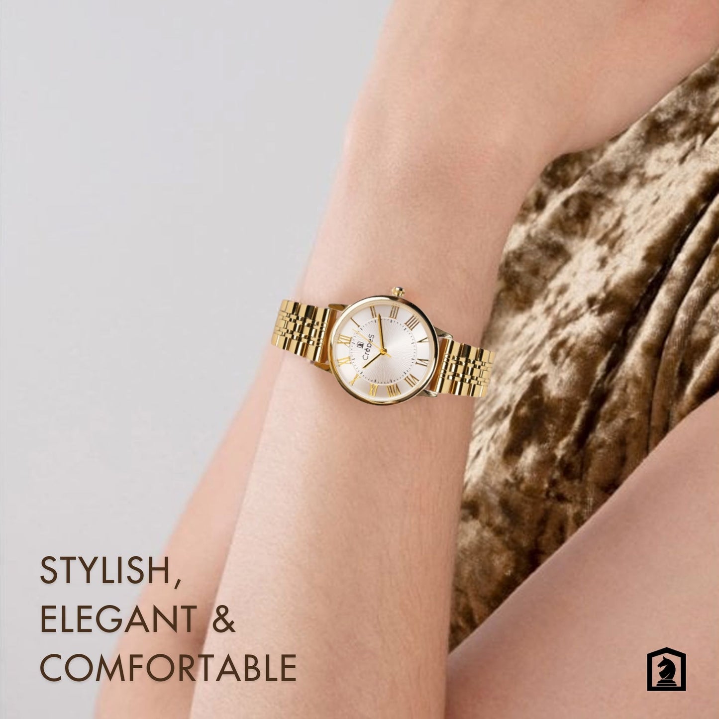 RAY ROMAN GOLD STAINLESS STEEL | WOMEN