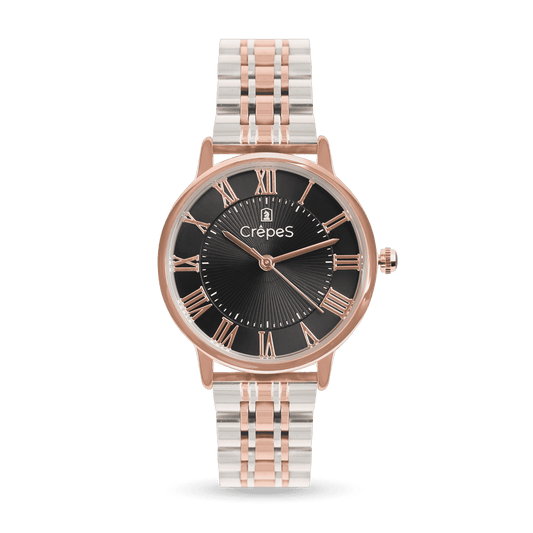 RAY ROMAN DUO TONE-ROSE GOLD STAINLESS STEEL | WOMEN