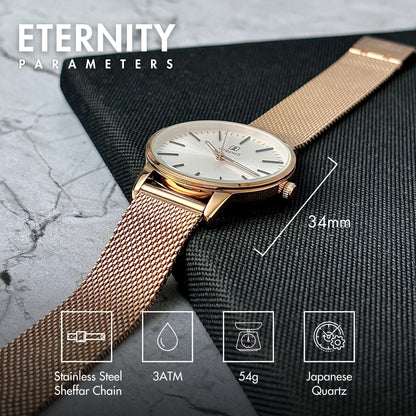 ETERNITY SHEFFAR MESH STRAP WITH JAPANESE MOVEMENT | WOMEN