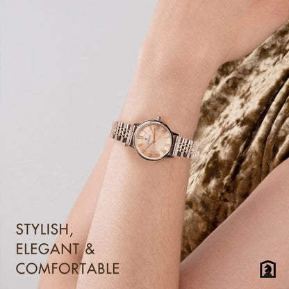 RAY ROMAN ROSE GOLD STAINLESS STEEL | WOMEN