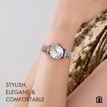 RAY ROMAN ROSE GOLD STAINLESS STEEL | WOMEN