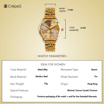 DOME GOLD STAINLESS STEEL | WOMEN