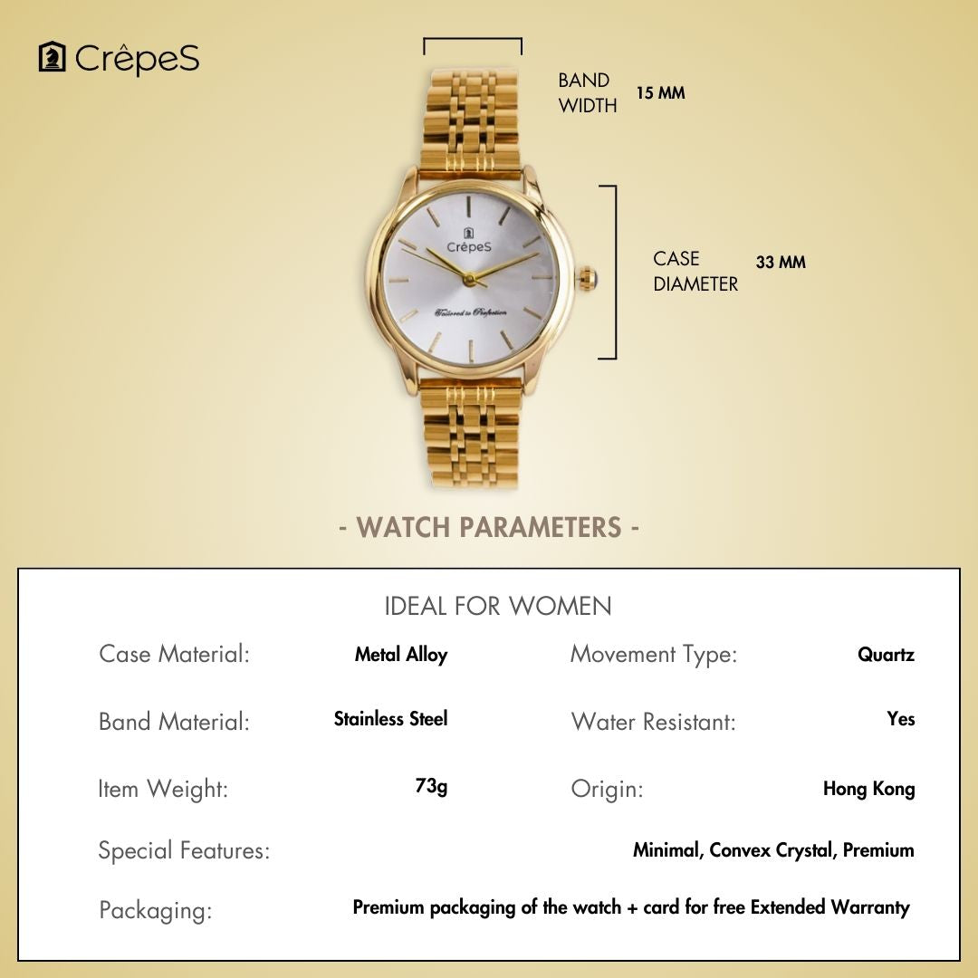 DOME GOLD STAINLESS STEEL | WOMEN