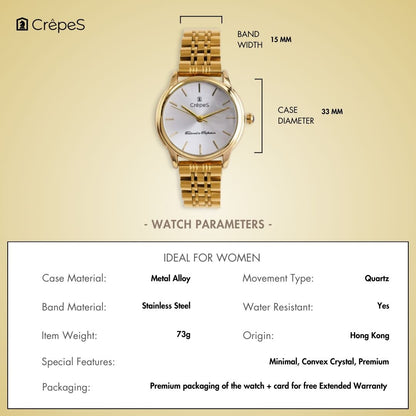 DOME GOLD STAINLESS STEEL | WOMEN