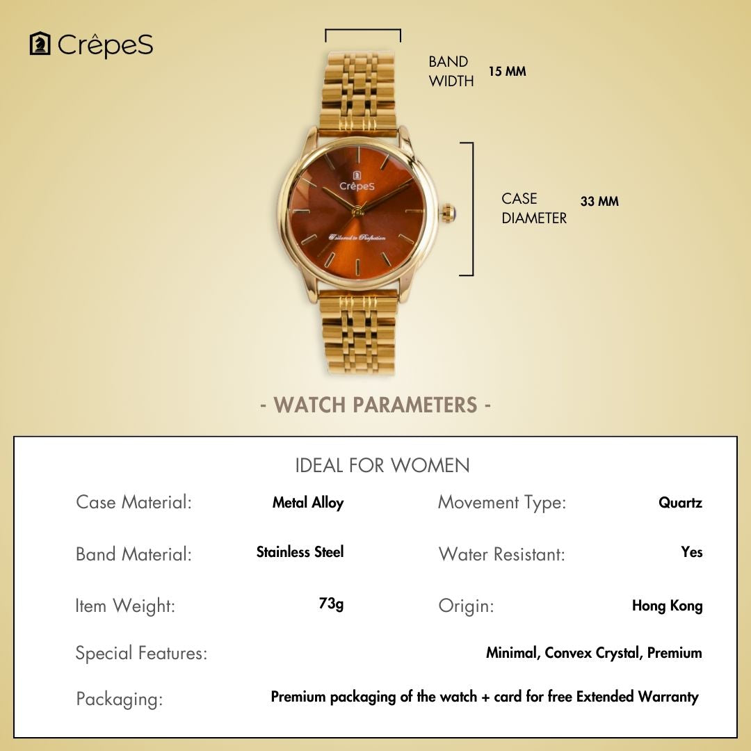 DOME GOLD STAINLESS STEEL | WOMEN