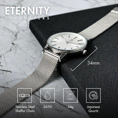 ETERNITY SHEFFAR MESH STRAP WITH JAPANESE MOVEMENT | WOMEN