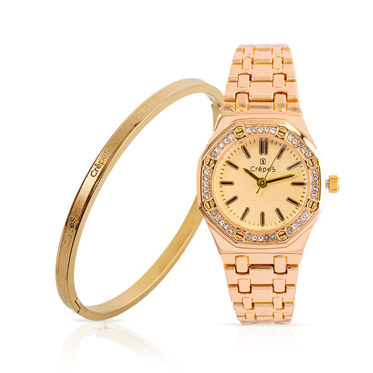 OCTA GOLD & SIGNATURE BRACELET GOLD COMBO | WOMEN