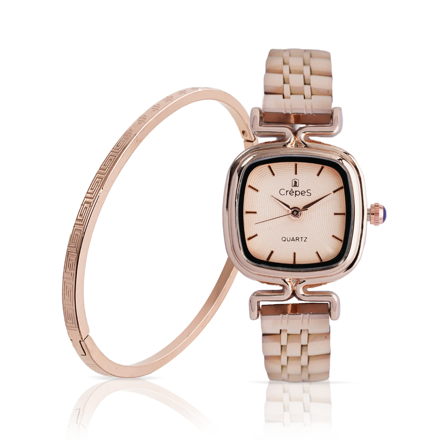 TETRA ROSE GOLD & VERCE BRACELET ROSE-GOLD COMBO | WOMEN