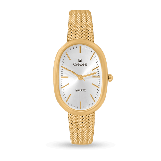 OVAL STAINLESS STEEL WATCH WITH JAPANESE MOVEMENT | WOMEN