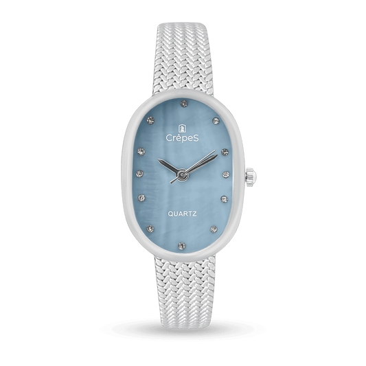 OVAL STAINLESS STEEL WATCH WITH JAPANESE MOVEMENT | WOMEN