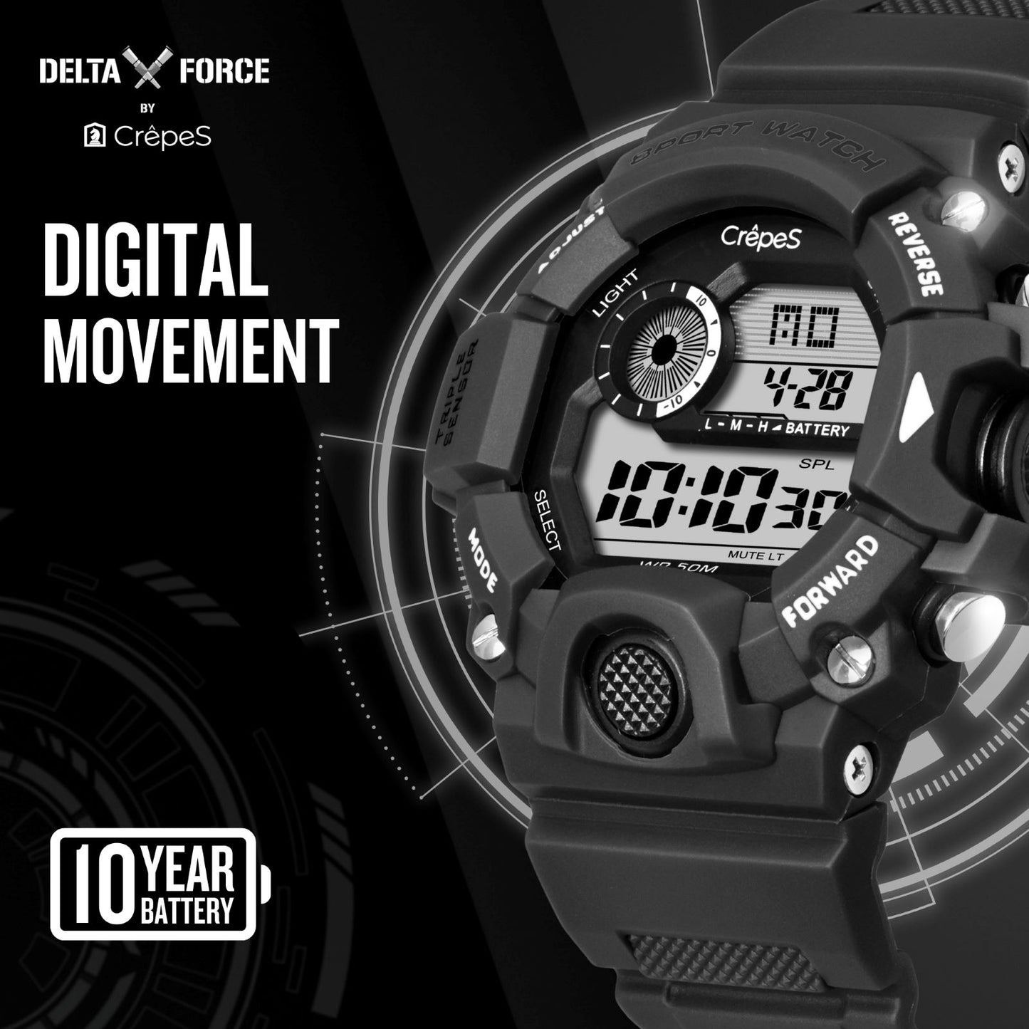 DELTA FORCE SEAL DIGITAL WATCH | MEN