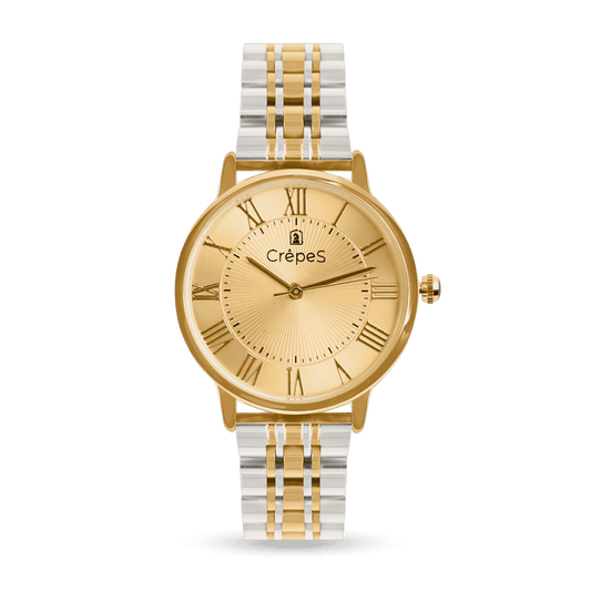 RAY ROMAN DUO TONE-GOLD STAINLESS STEEL | WOMEN