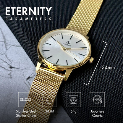 ETERNITY SHEFFAR MESH STRAP WITH JAPANESE MOVEMENT | WOMEN