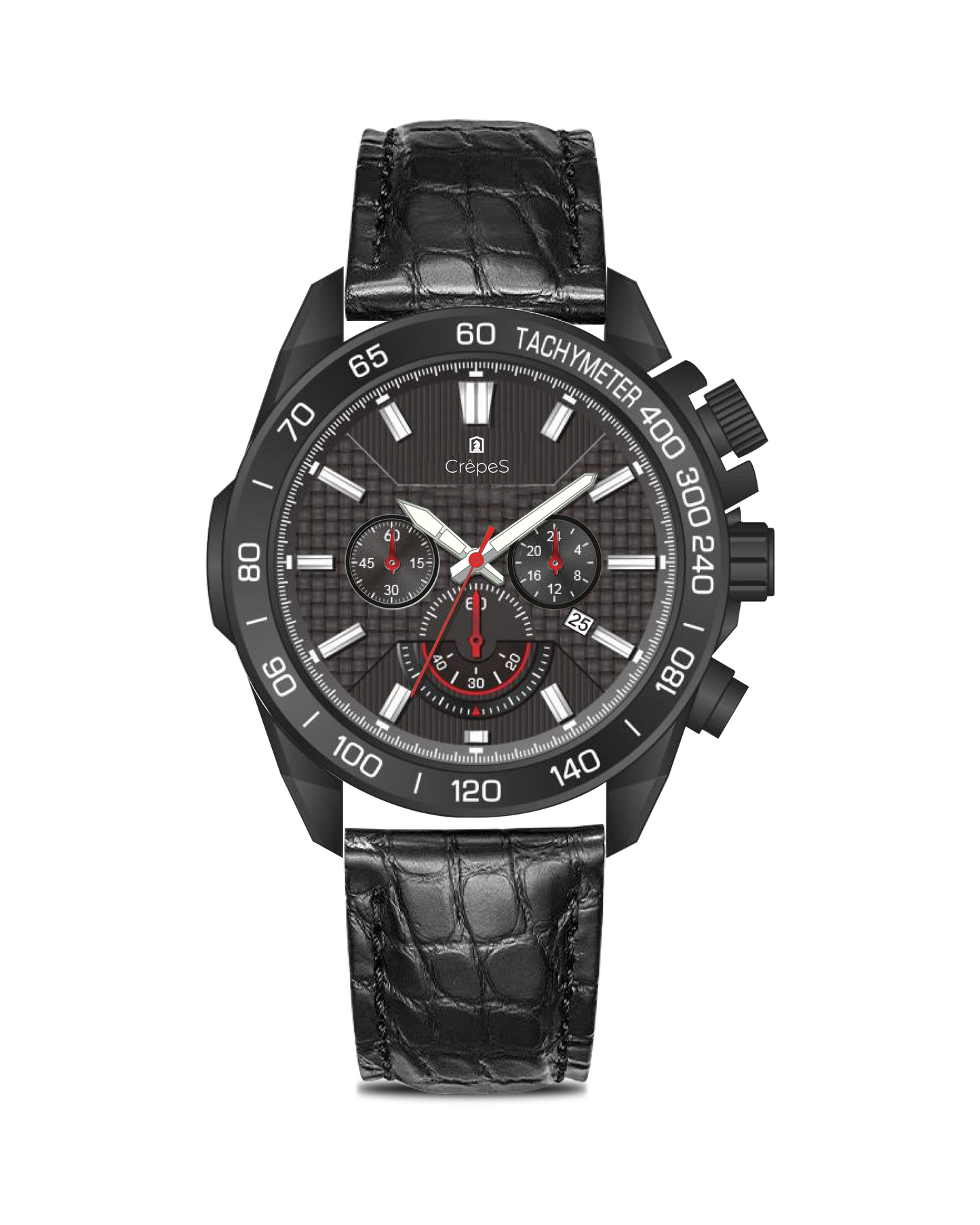 BOLT LEATHER STRAP - CHRONOGRAPH WATCH WITH JAPANESE MOVEMENT | MEN (Copy)