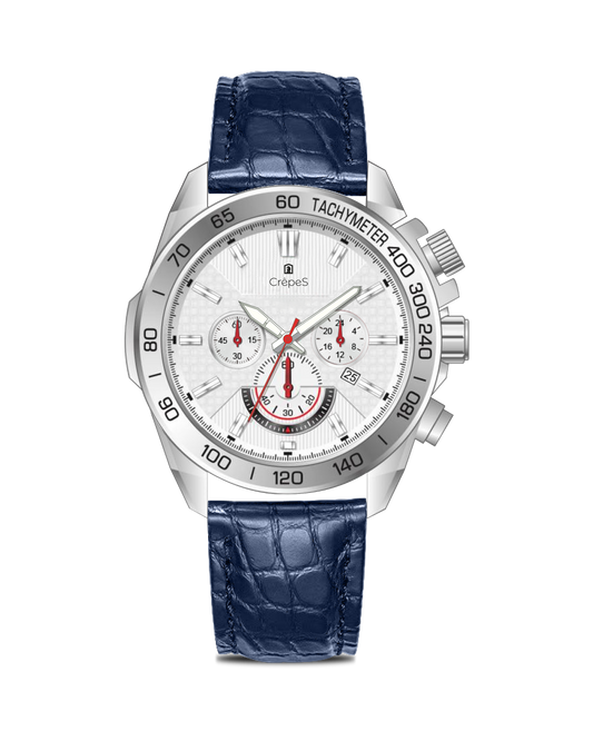 BOLT LEATHER STRAP - CHRONOGRAPH WATCH WITH JAPANESE MOVEMENT | MEN (Copy)