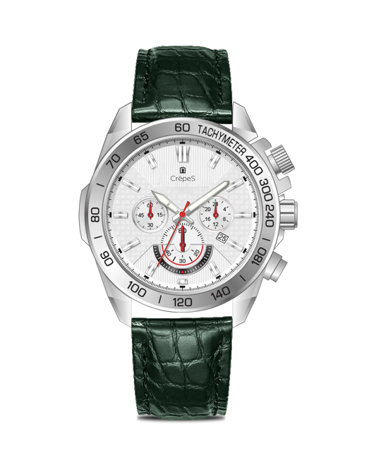 BOLT LEATHER STRAP - CHRONOGRAPH WATCH WITH JAPANESE MOVEMENT | MEN (Copy)