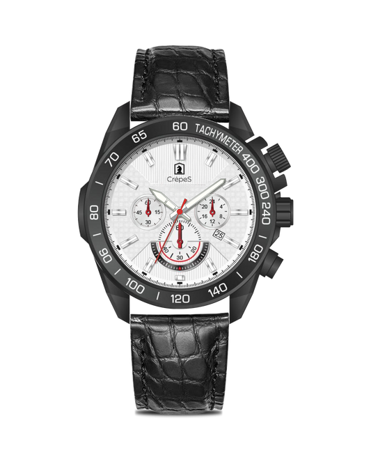 BOLT LEATHER STRAP - CHRONOGRAPH WATCH WITH JAPANESE MOVEMENT | MEN (Copy)