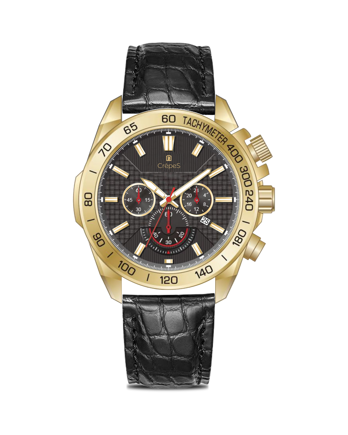 BOLT LEATHER STRAP - CHRONOGRAPH WATCH WITH JAPANESE MOVEMENT | MEN (Copy)
