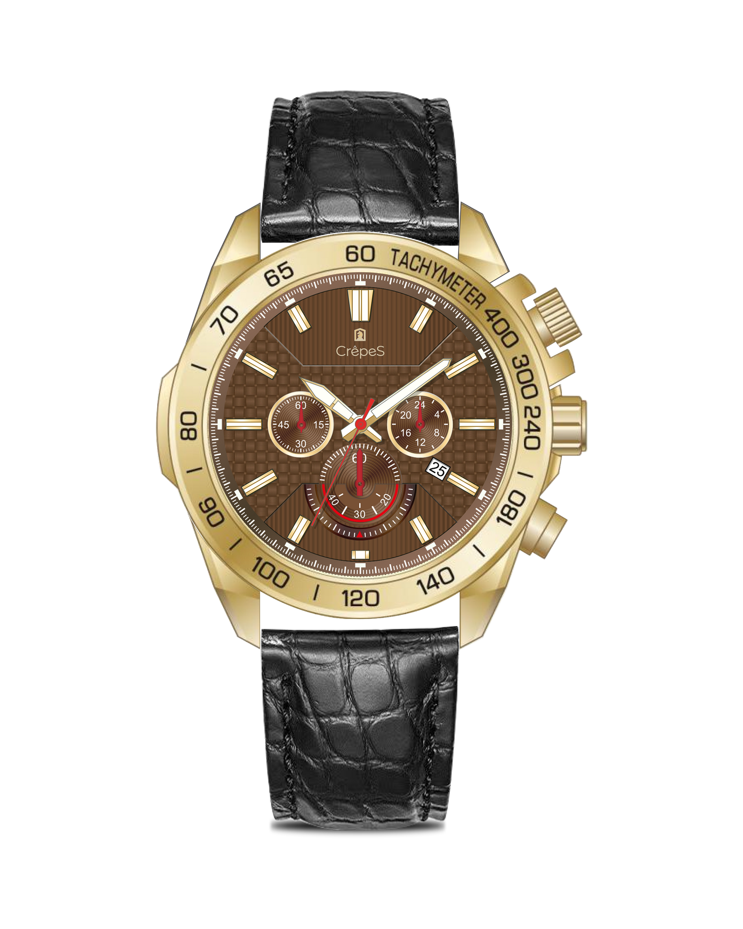 BOLT LEATHER STRAP - CHRONOGRAPH WATCH WITH JAPANESE MOVEMENT | MEN (Copy)