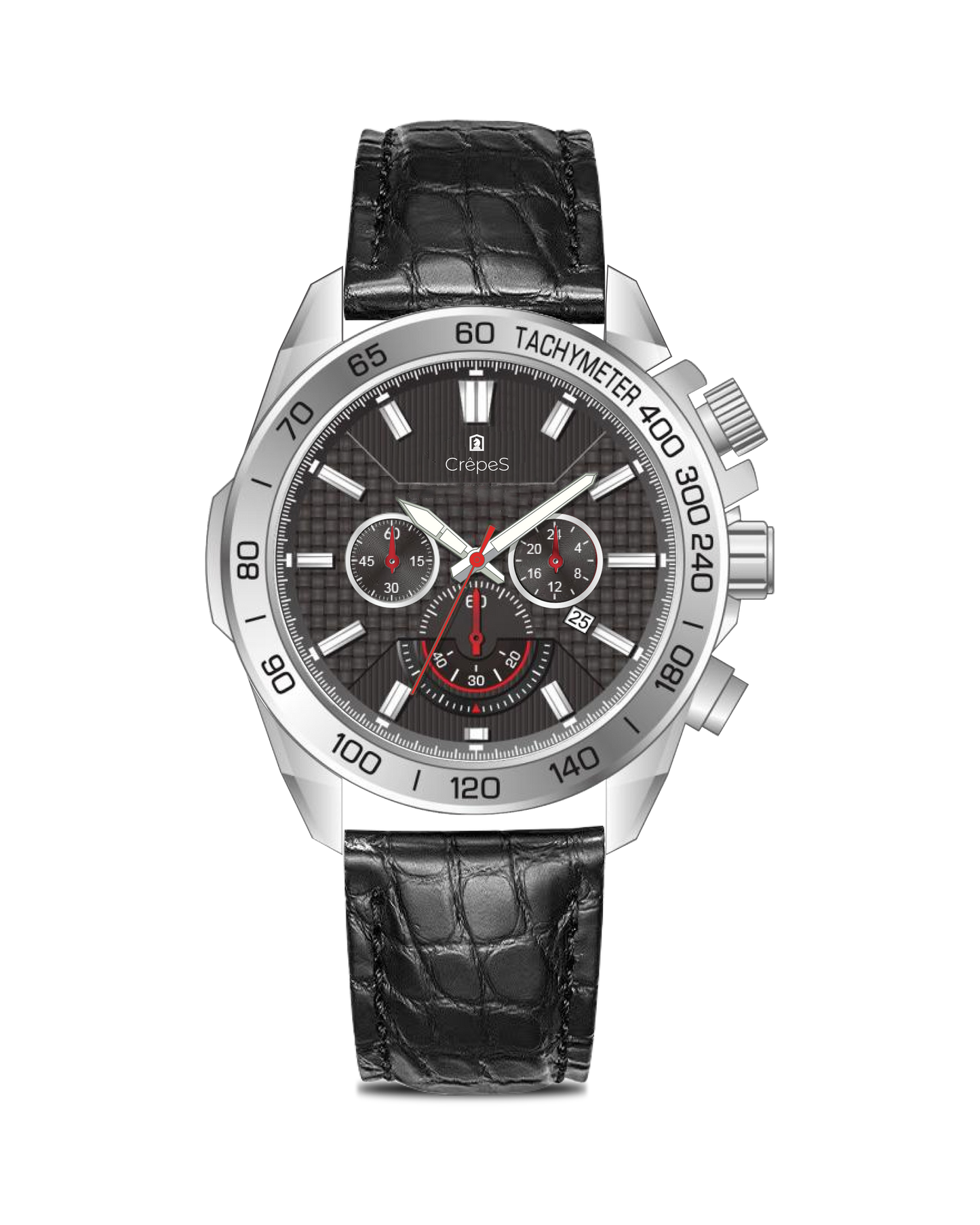 BOLT LEATHER STRAP - CHRONOGRAPH WATCH WITH JAPANESE MOVEMENT | MEN (Copy)