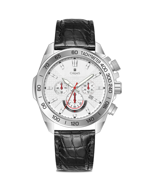 BOLT LEATHER STRAP - CHRONOGRAPH WATCH WITH JAPANESE MOVEMENT | MEN (Copy)
