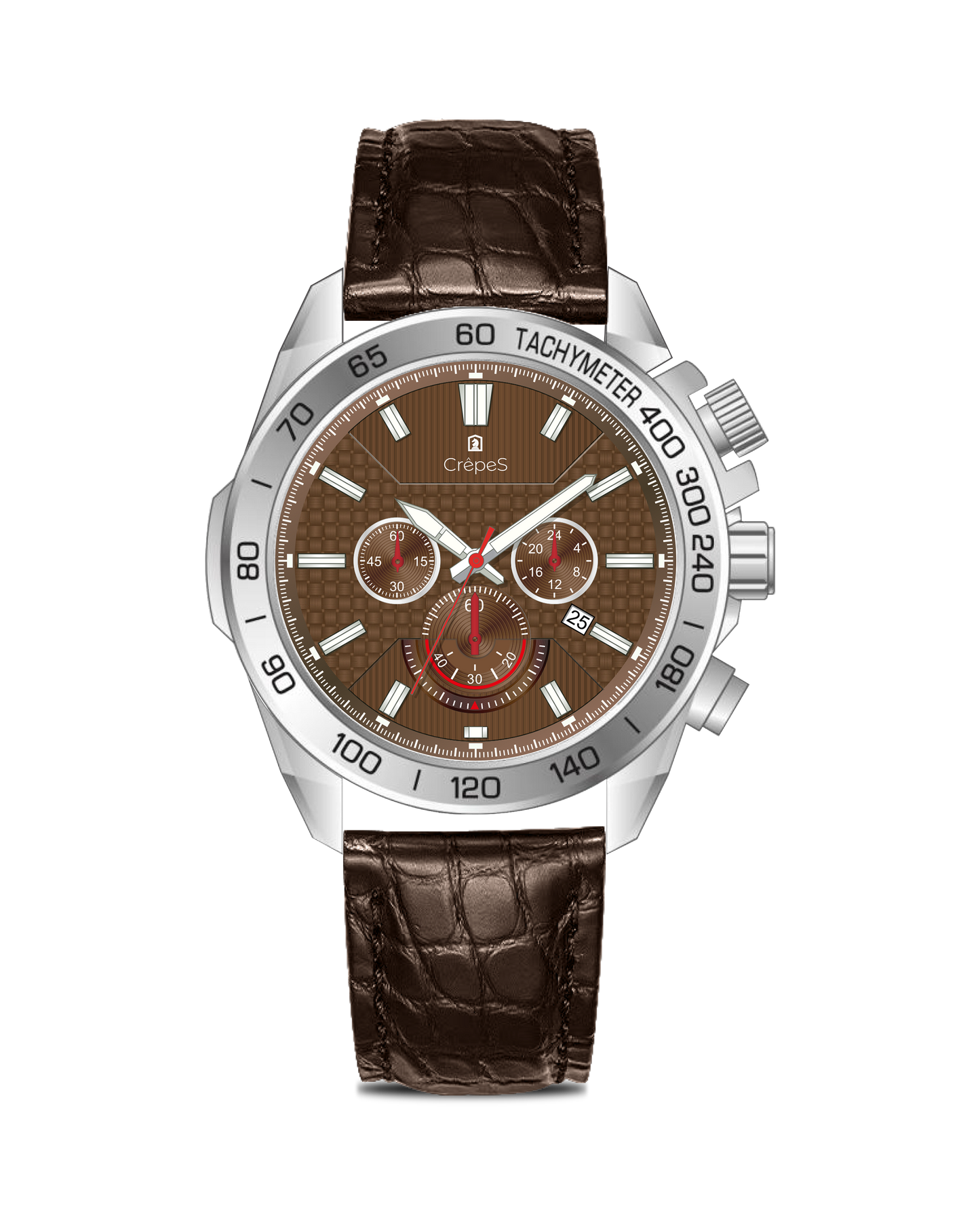 BOLT LEATHER STRAP - CHRONOGRAPH WATCH WITH JAPANESE MOVEMENT | MEN (Copy)