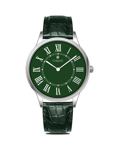 ROMAN EDGE LEATHER STRAP WATCH WITH JAPANESE MOVEMENT | MEN