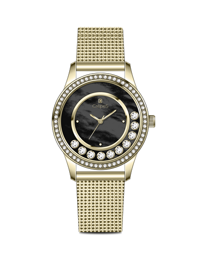 STARLIT STAINLESS STEEL STRAP WATCH WITH JAPANESE MOVEMENT | WOMEN