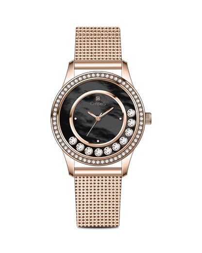 STARLIT STAINLESS STEEL STRAP WATCH WITH JAPANESE MOVEMENT | WOMEN