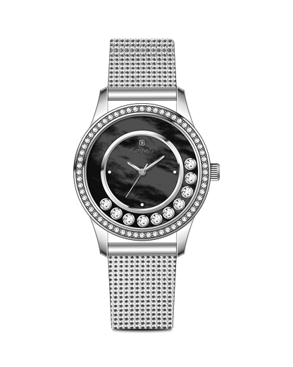 STARLIT STAINLESS STEEL STRAP WATCH WITH JAPANESE MOVEMENT | WOMEN