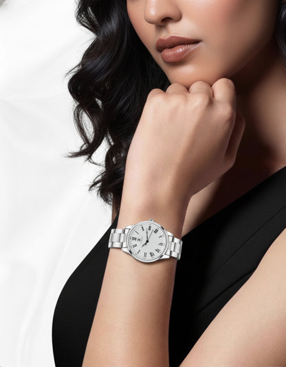 ROMAN QUEEN STAINLESS STEEL STRAP WITH JAPANESE MOVEMENT | WOMEN