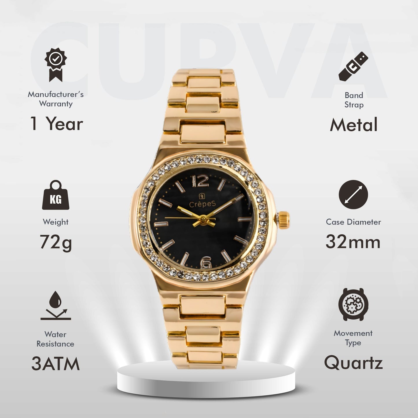 CURVA STONE GOLD | WOMEN