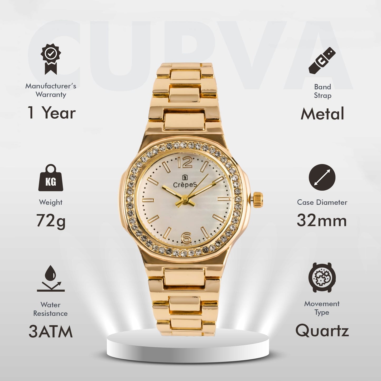 CURVA STONE GOLD | WOMEN