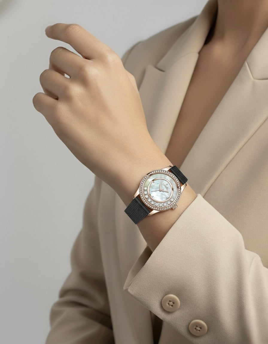 STARLIT STAINLESS STEEL STRAP WATCH WITH JAPANESE MOVEMENT | WOMEN