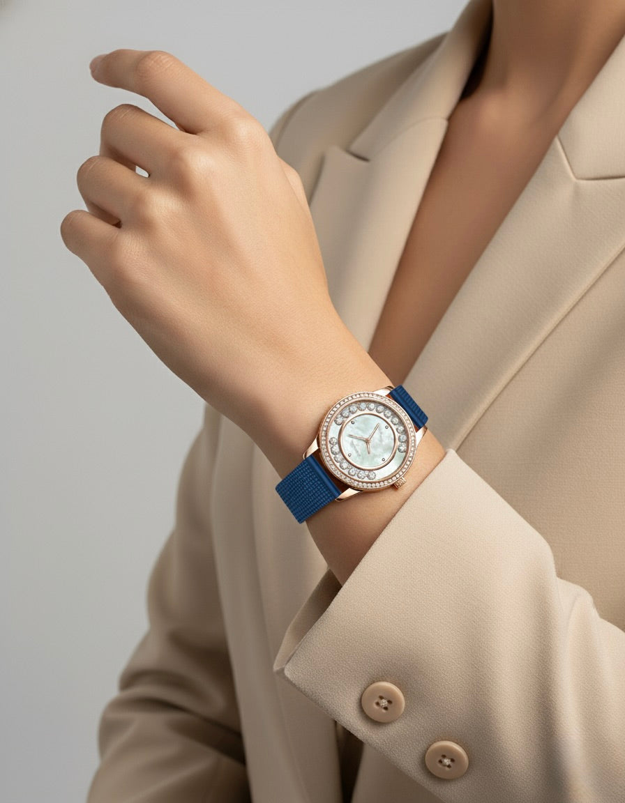 STARLIT STAINLESS STEEL STRAP WATCH WITH JAPANESE MOVEMENT | WOMEN